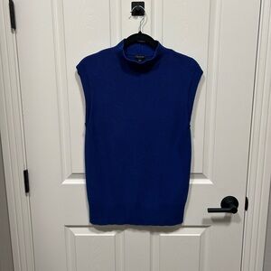 Talbot’s cotton knit mock neck sleeveless top